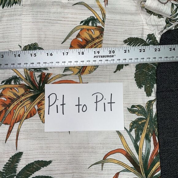 NEW Island Republic Hawaiian Shirt Tropical Palm Tree Aloha Men's Large NWT - Picture 4 of 7